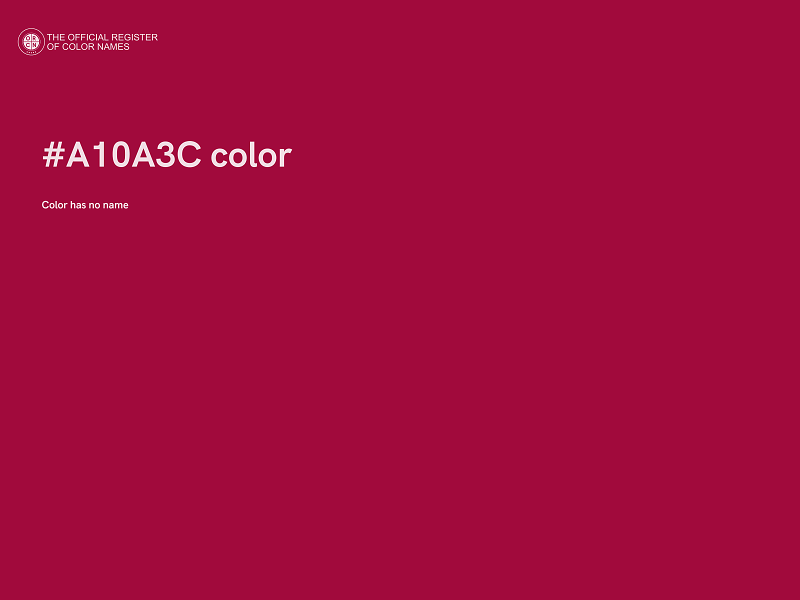 #A10A3C color image