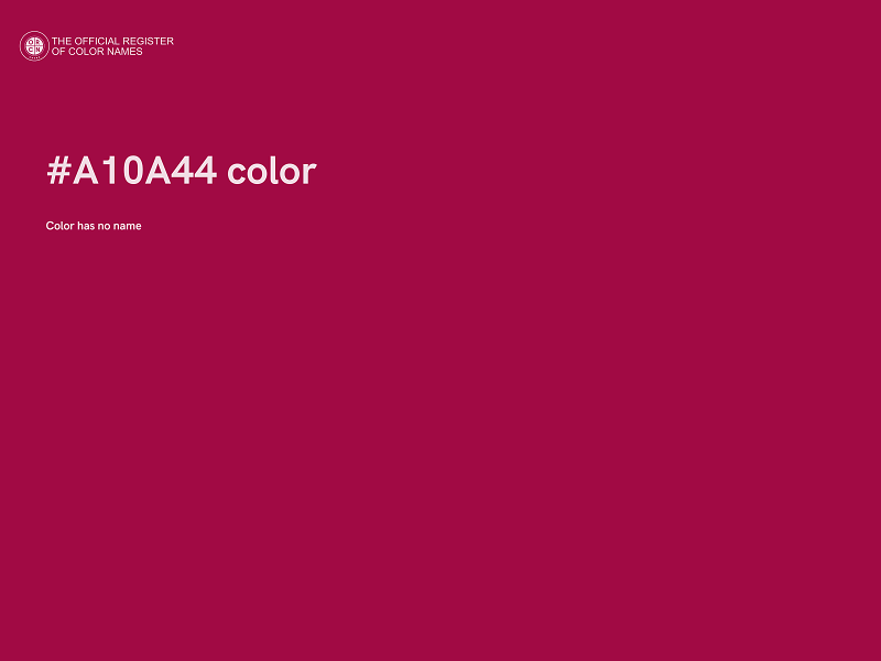 #A10A44 color image