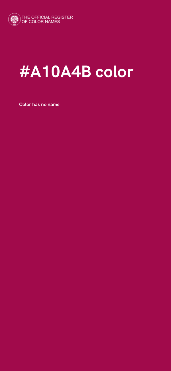 #A10A4B color image