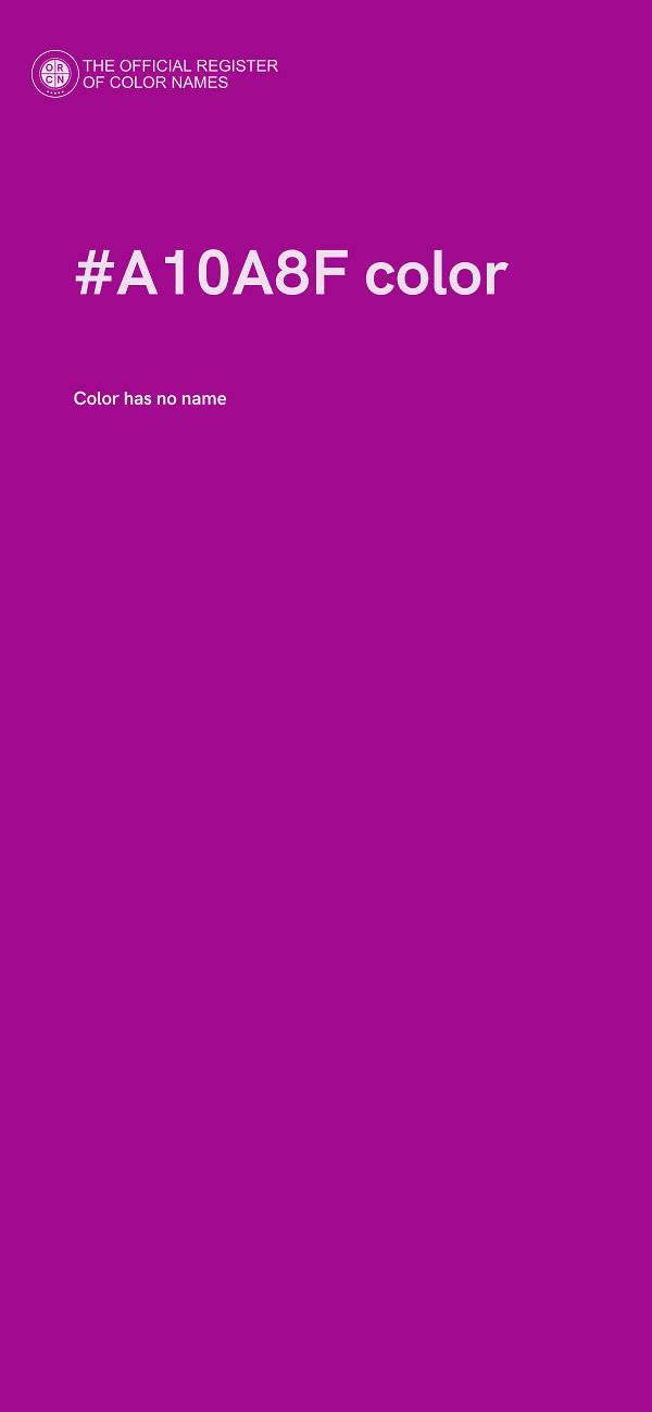 #A10A8F color image