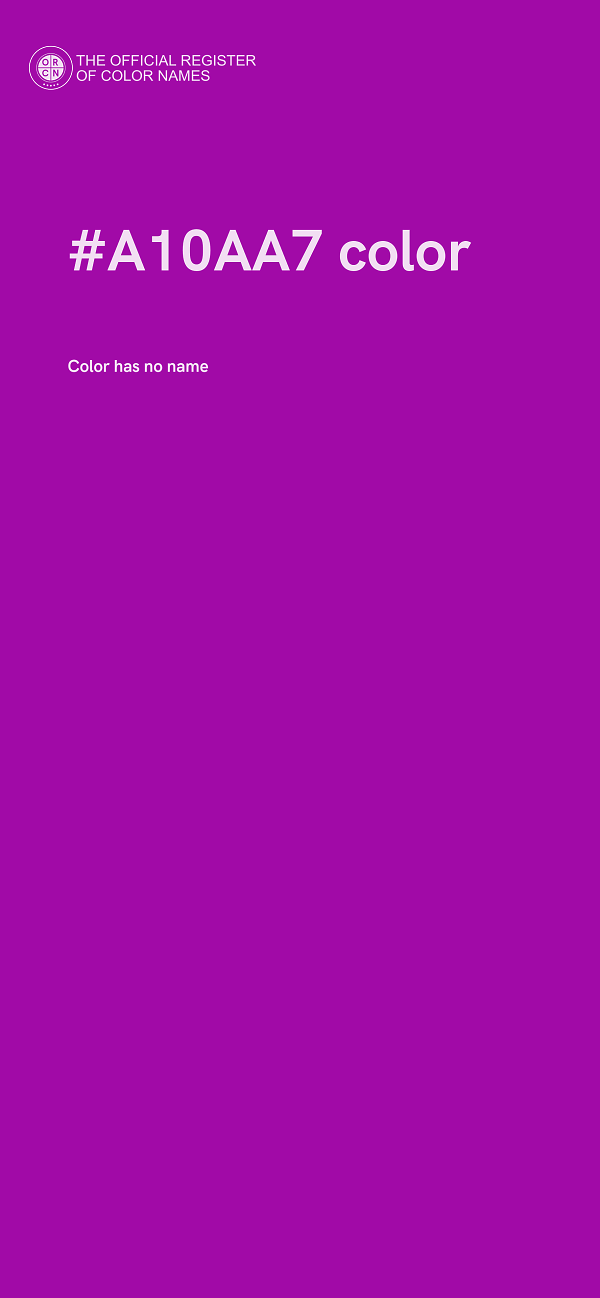 #A10AA7 color image
