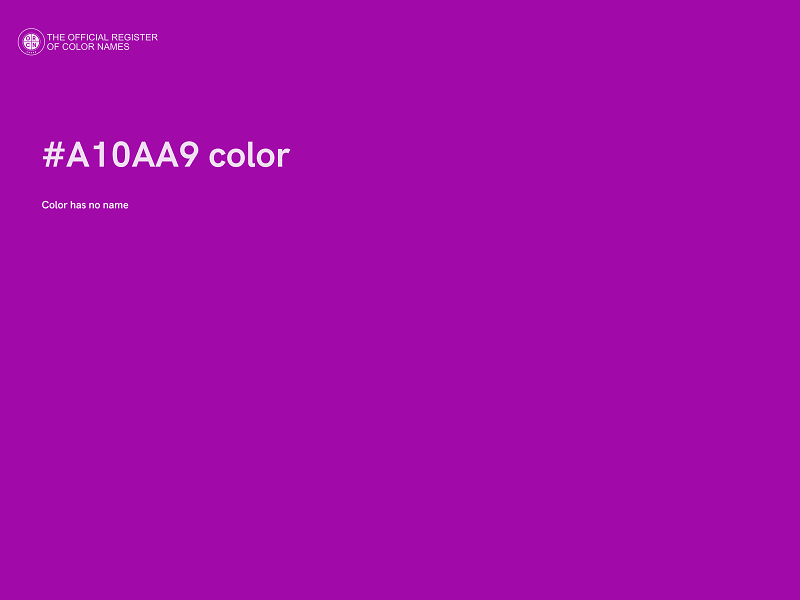 #A10AA9 color image