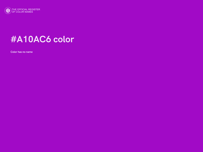 #A10AC6 color image
