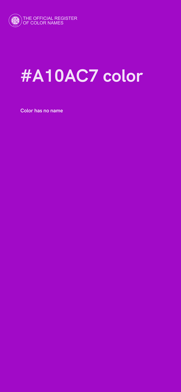 #A10AC7 color image