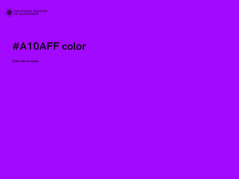 #A10AFF color image