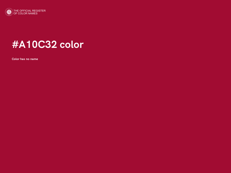 #A10C32 color image