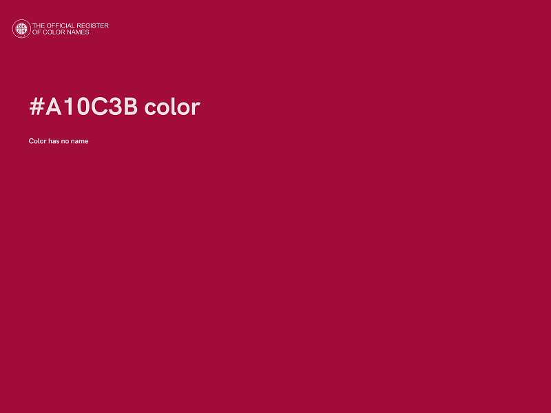 #A10C3B color image