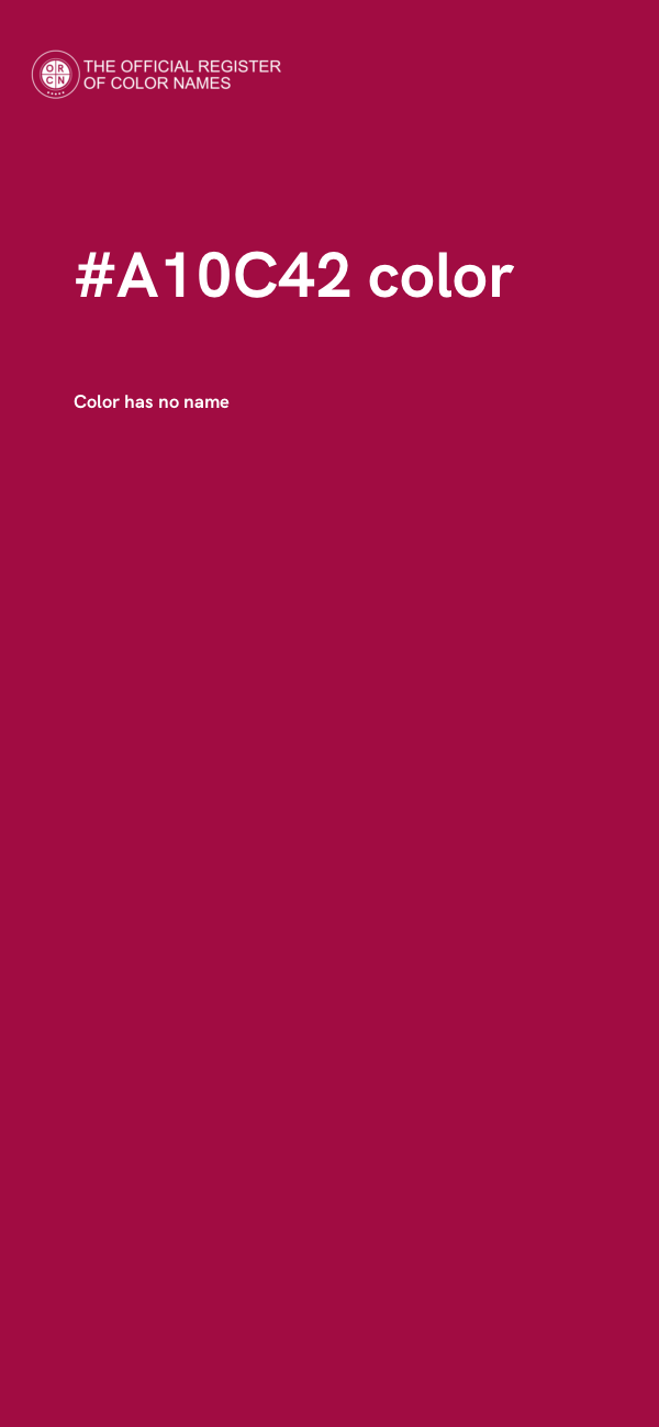 #A10C42 color image