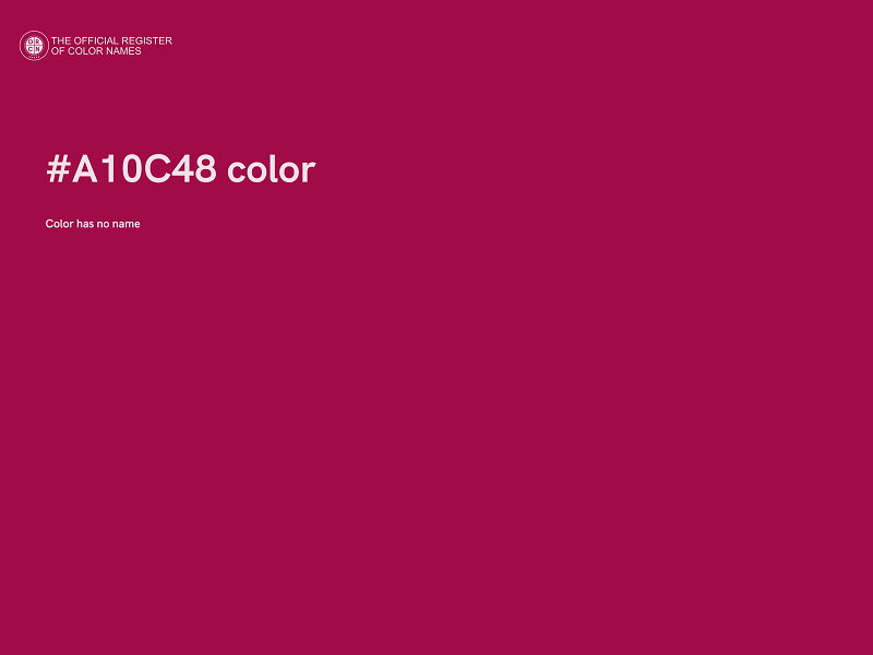 #A10C48 color image