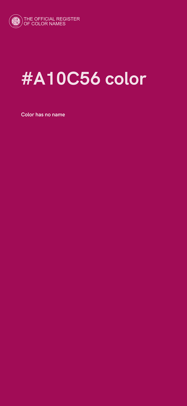 #A10C56 color image