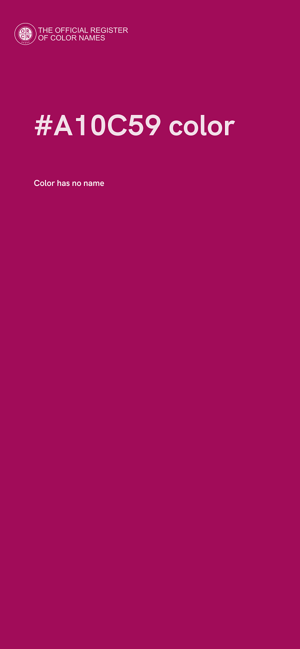 #A10C59 color image