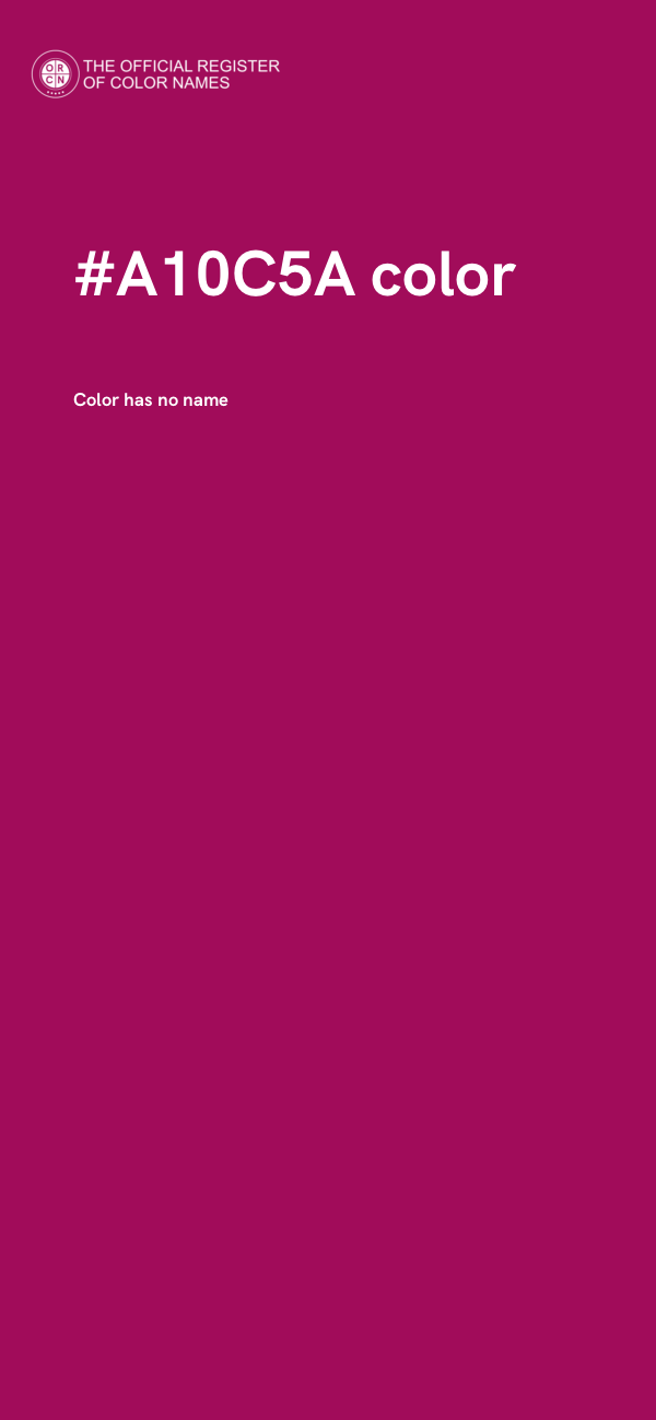 #A10C5A color image