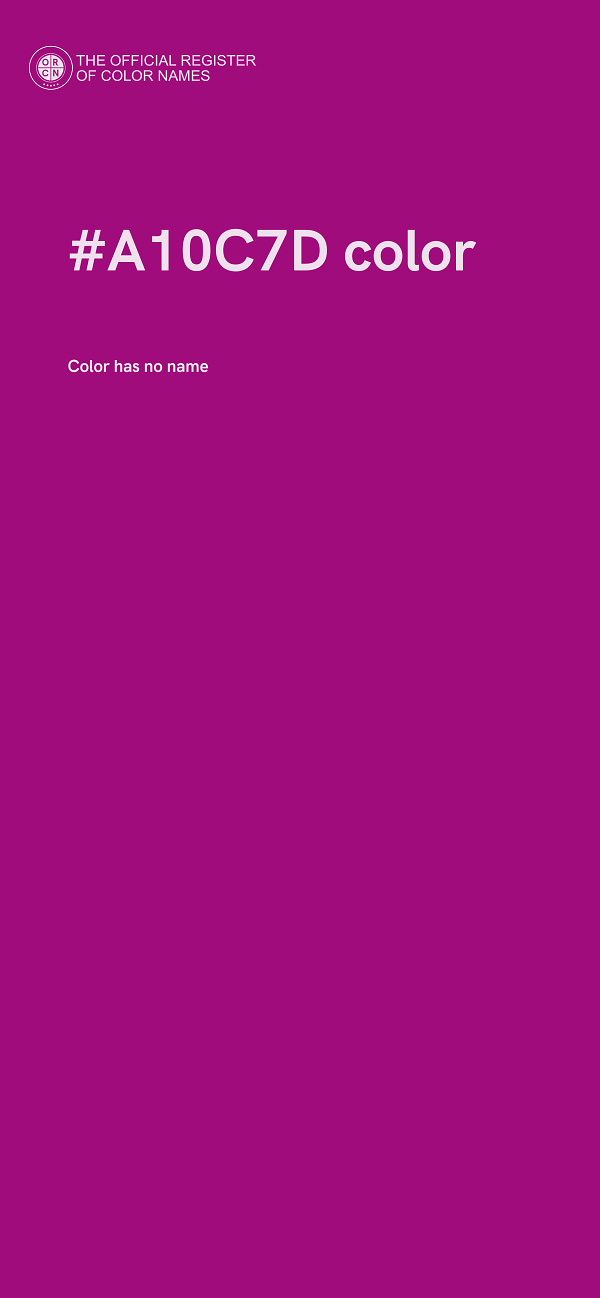 #A10C7D color image