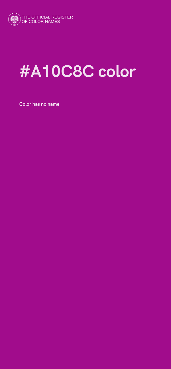 #A10C8C color image