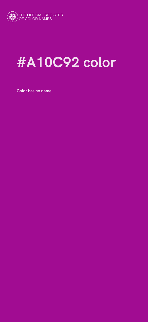 #A10C92 color image