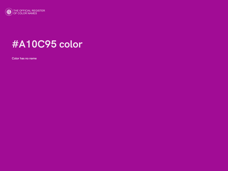 #A10C95 color image