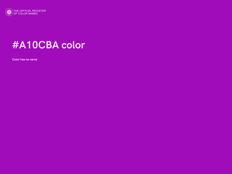 #A10CBA color image