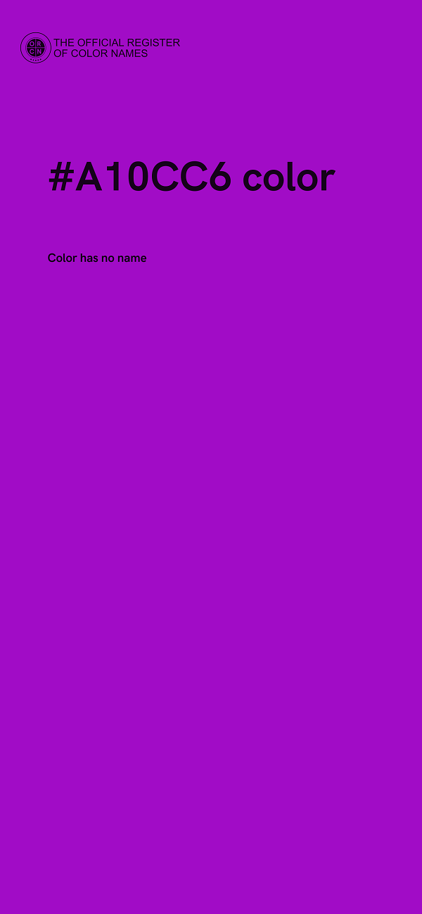 #A10CC6 color image