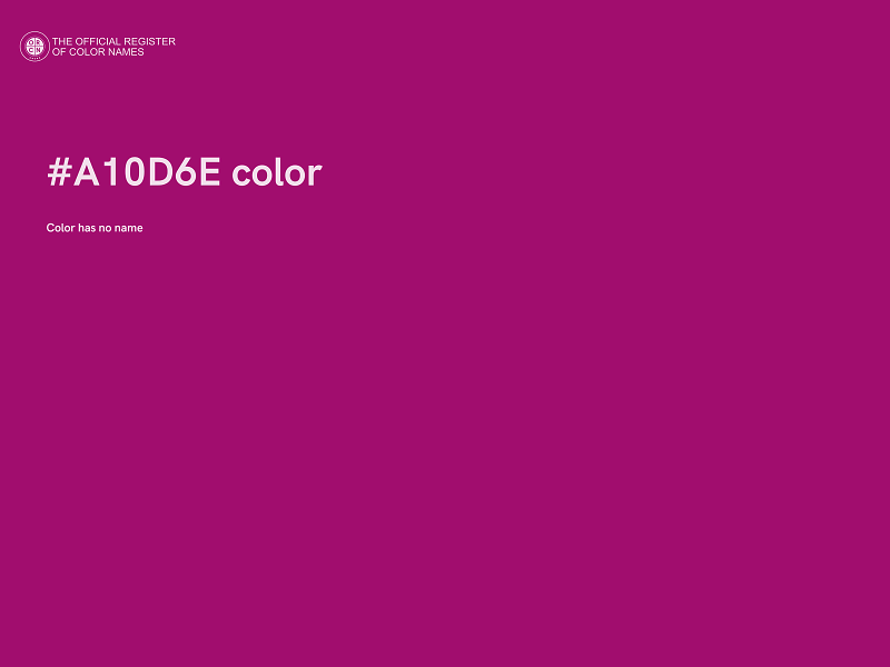 #A10D6E color image