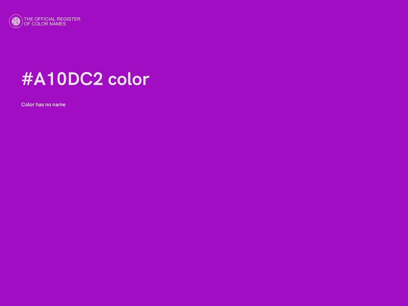 #A10DC2 color image