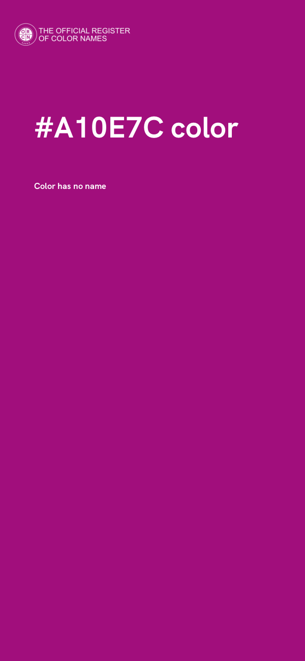 #A10E7C color image