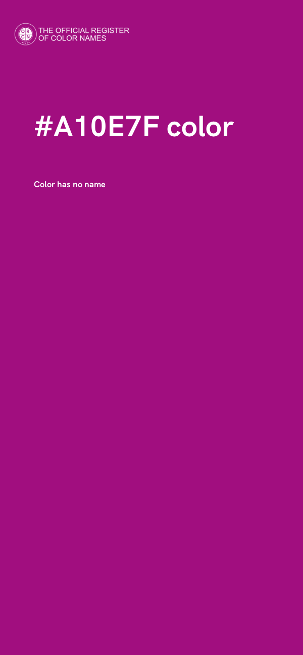 #A10E7F color image