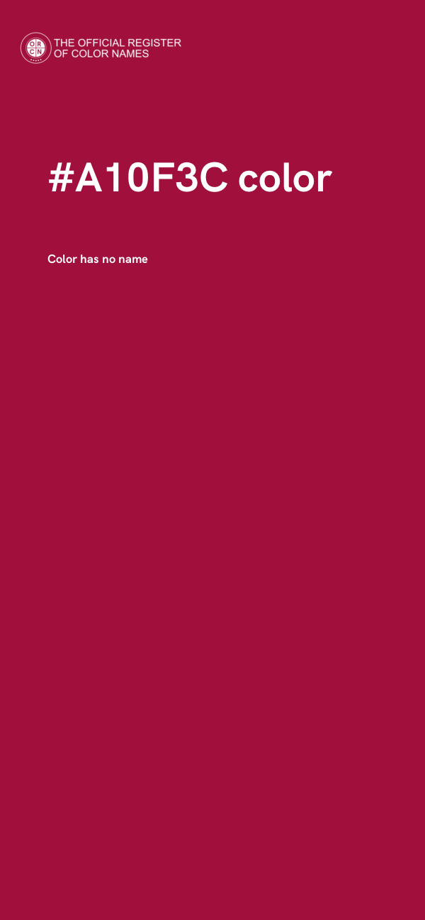 #A10F3C color image