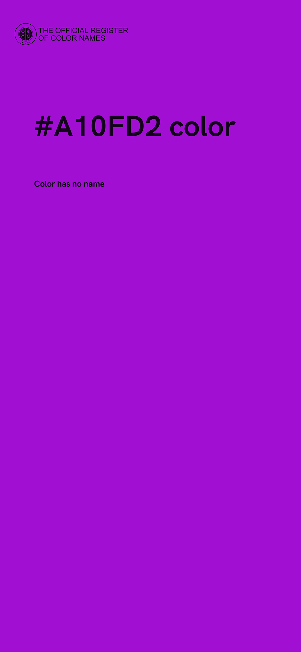 #A10FD2 color image