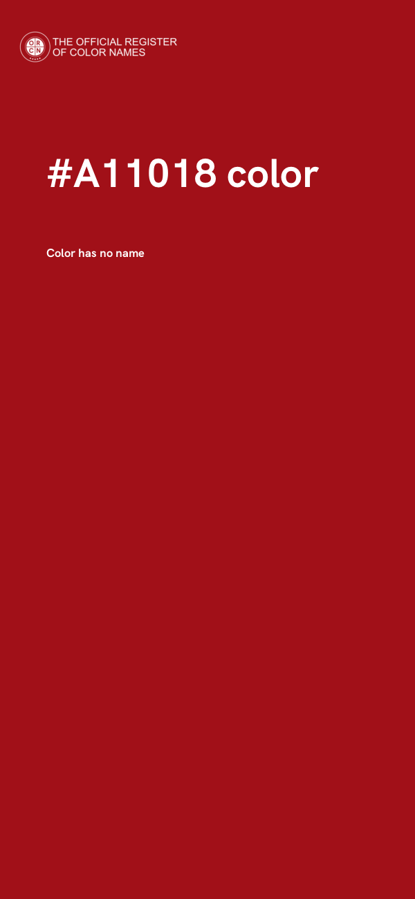 #A11018 color image