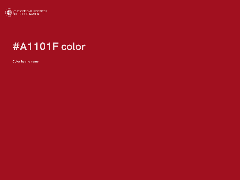 #A1101F color image