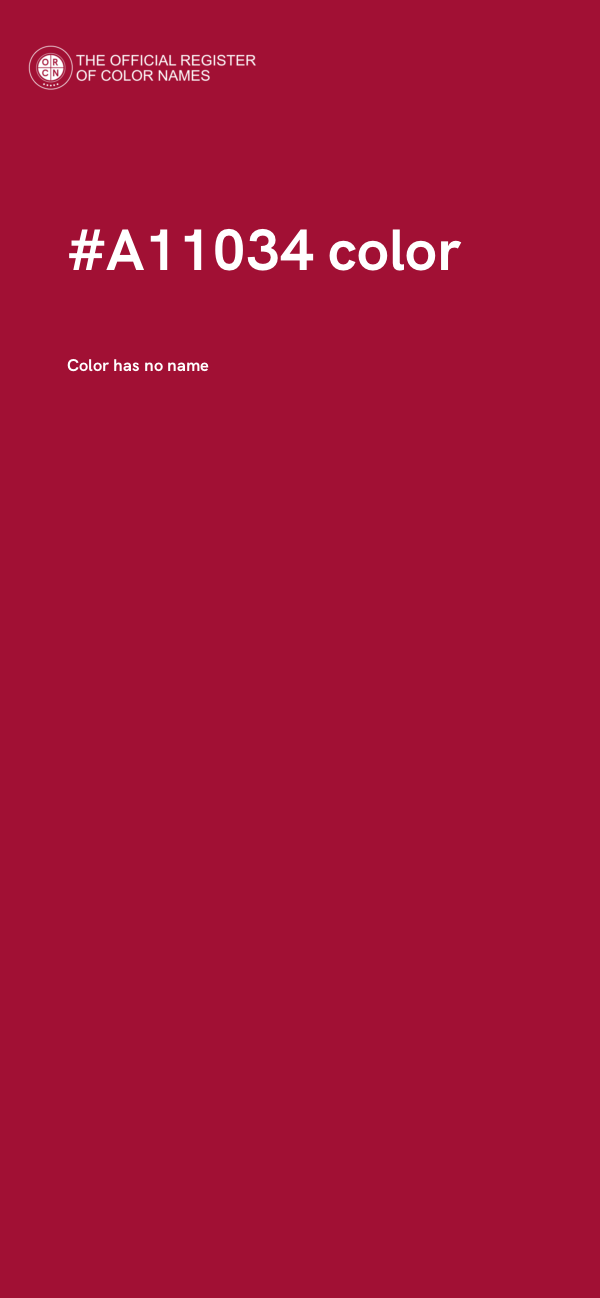 #A11034 color image