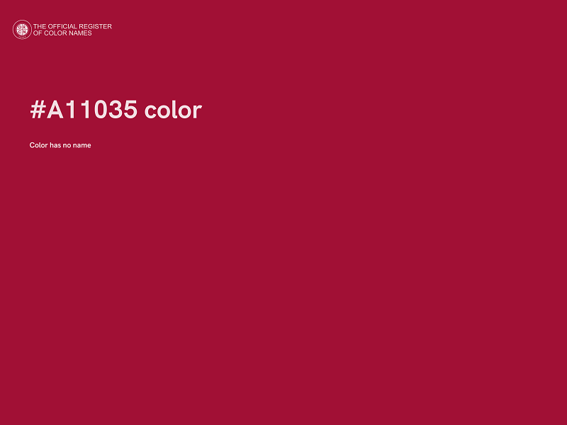 #A11035 color image
