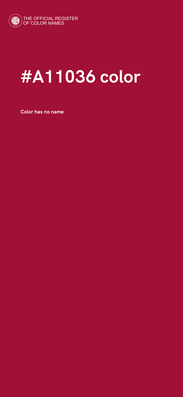 #A11036 color image
