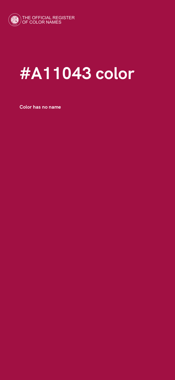 #A11043 color image