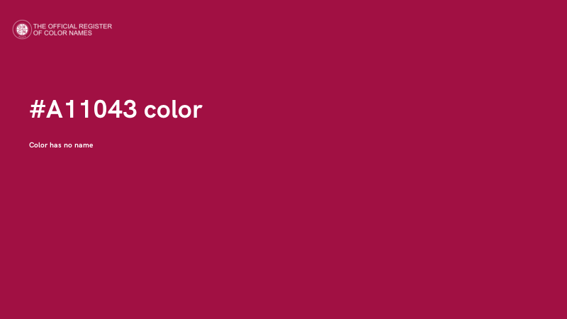#A11043 color image
