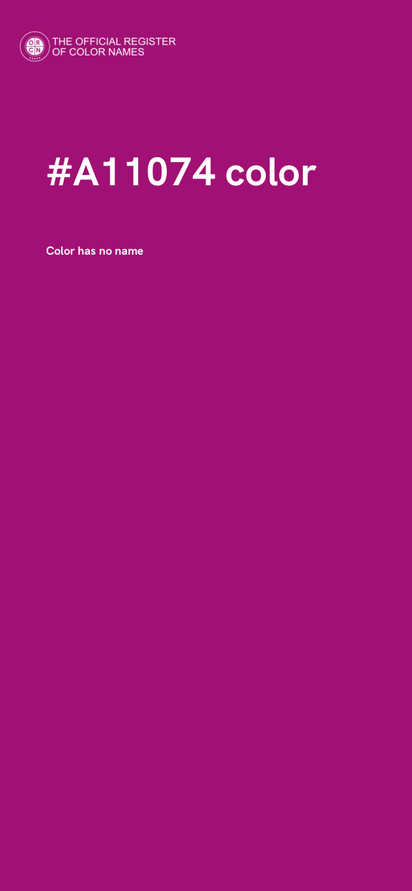 #A11074 color image