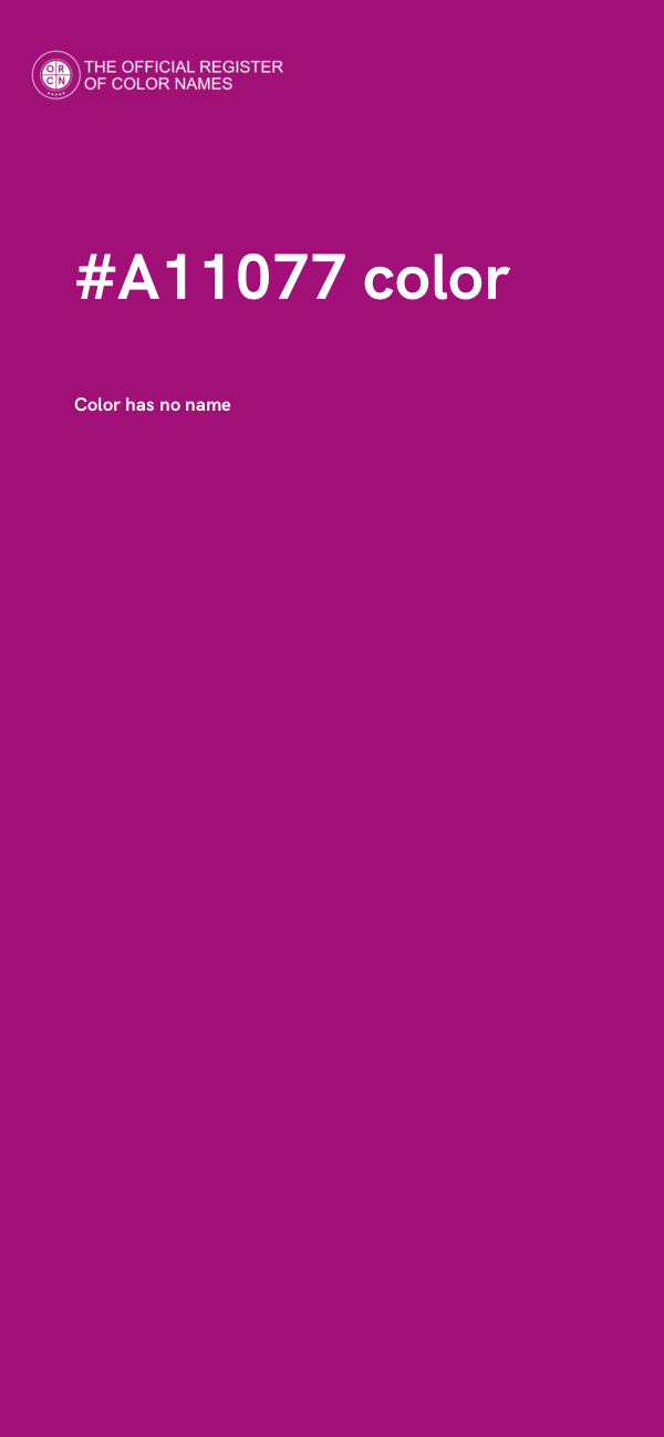 #A11077 color image