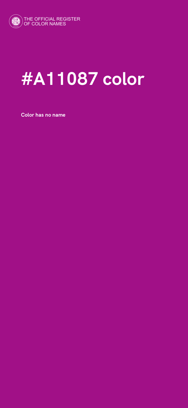 #A11087 color image