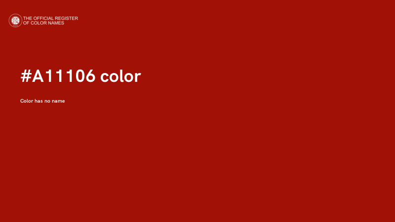 #A11106 color image