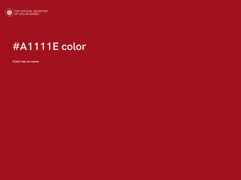 #A1111E color image