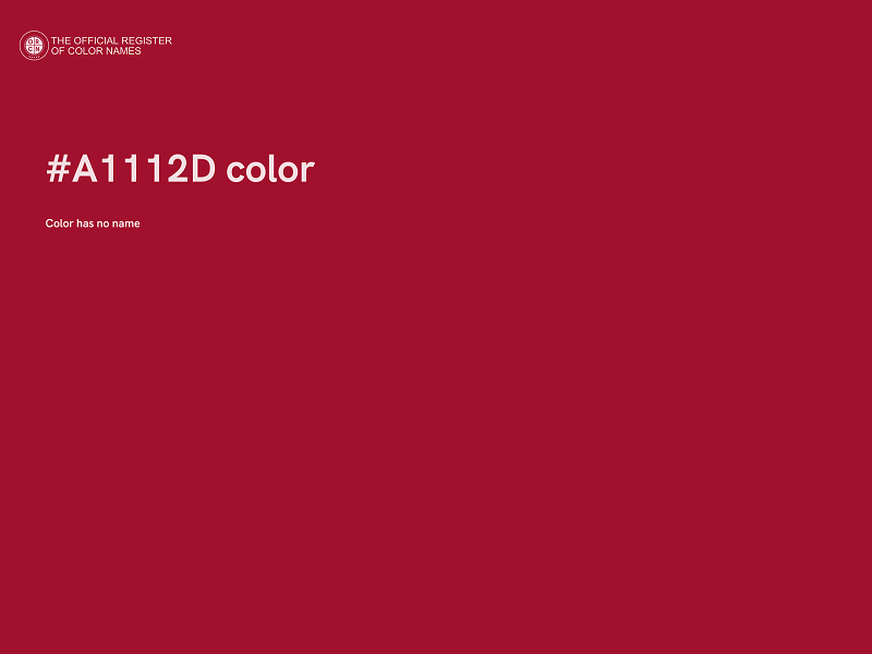 #A1112D color image