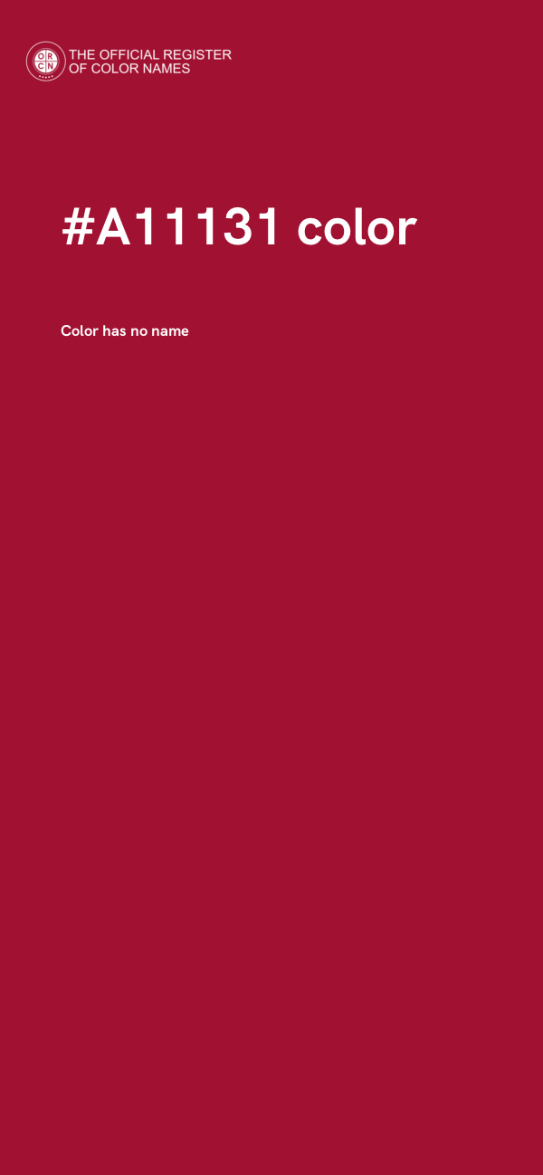 #A11131 color image