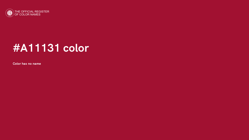 #A11131 color image