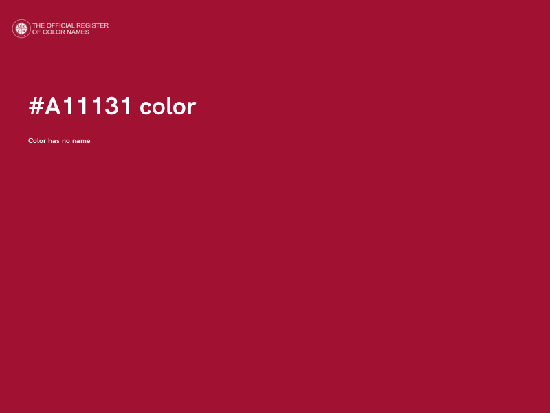 #A11131 color image