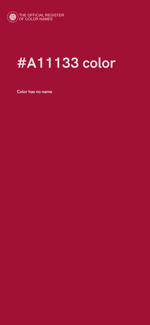 #A11133 color image