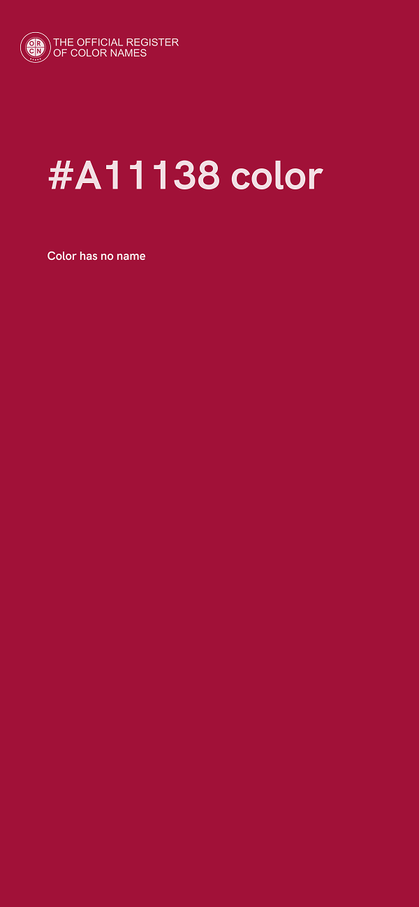 #A11138 color image