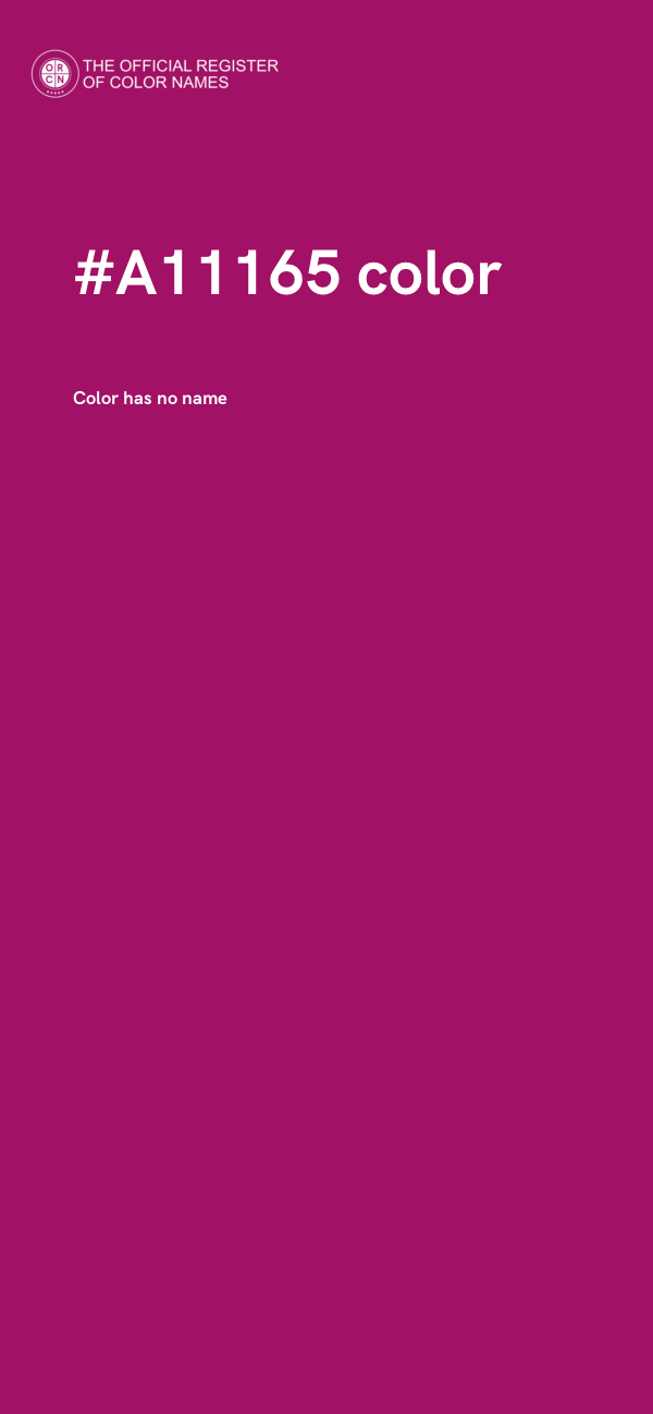 #A11165 color image