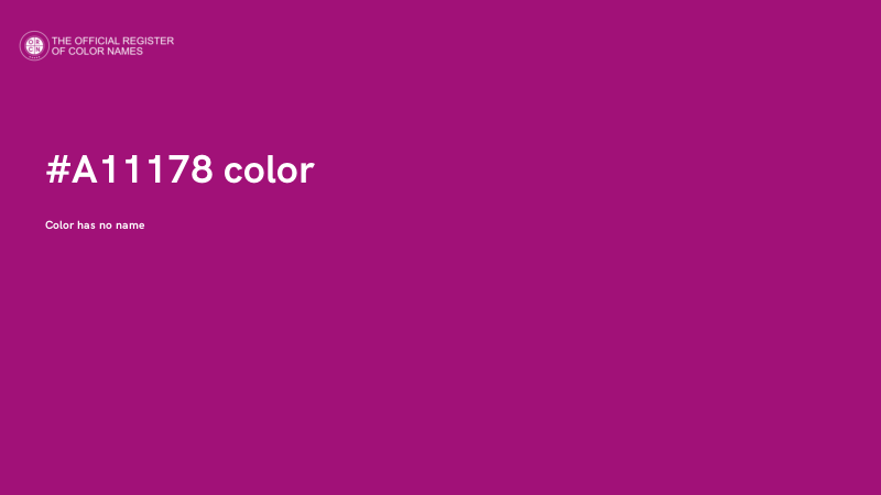 #A11178 color image