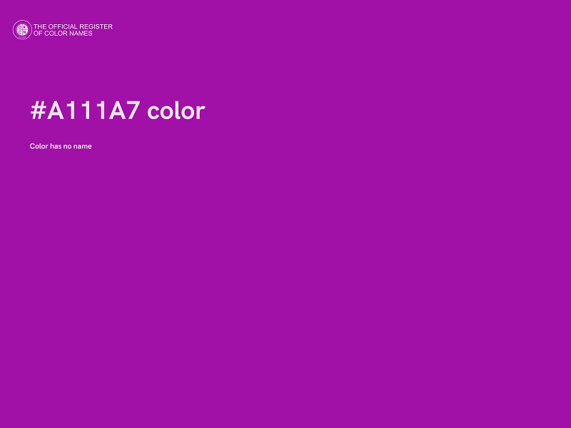 #A111A7 color image