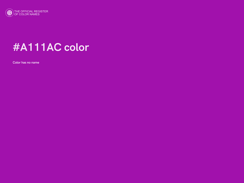 #A111AC color image